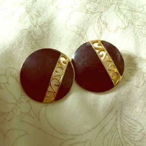 Black fashion earrings