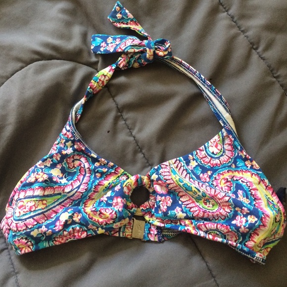 Paisley bathing suit top
