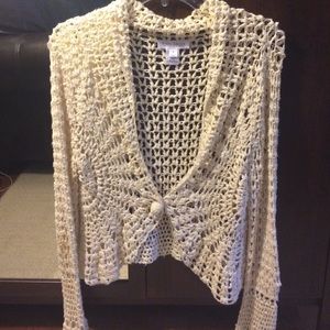 White House Black Market White Sweater M