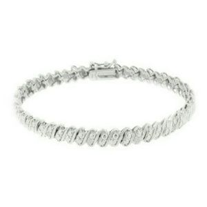 $$SOLD$$DIAMOND & STERLING SILVER TENNIS