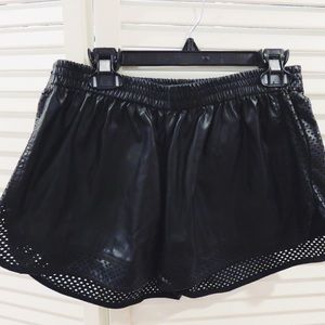 Milau perforated faux leather shorts (LF)