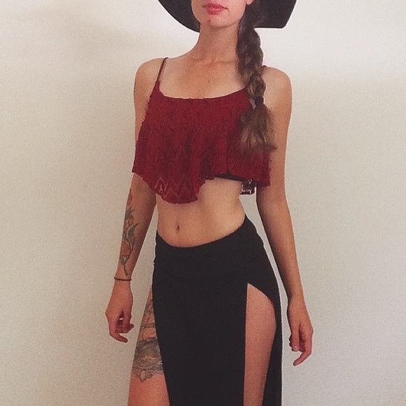 50% OFF SALE lace crop top