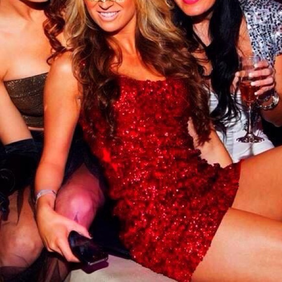 Red Hot sequin party dress!