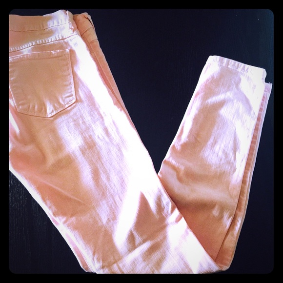 Light pink skinny jeans