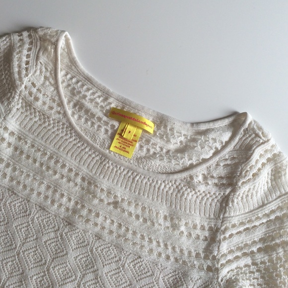Catherine Malandrino eyelet sweater