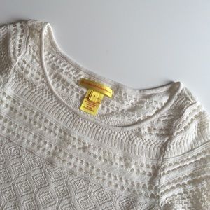Catherine Malandrino eyelet sweater