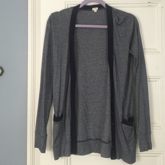 Blue and white stripped cardigan