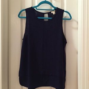 J. Crew Navy Drape tank - NWOT