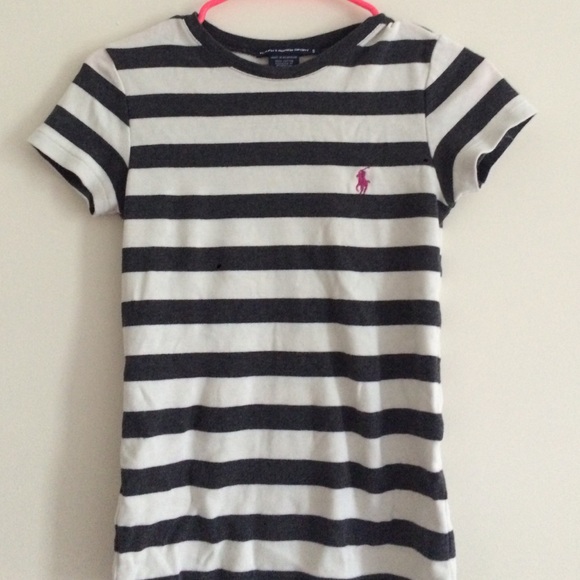 Grey and white RL tee!