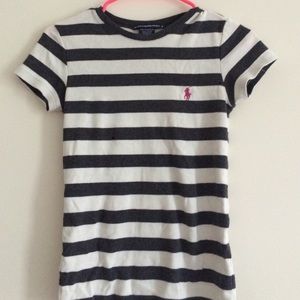 Grey and white RL tee!