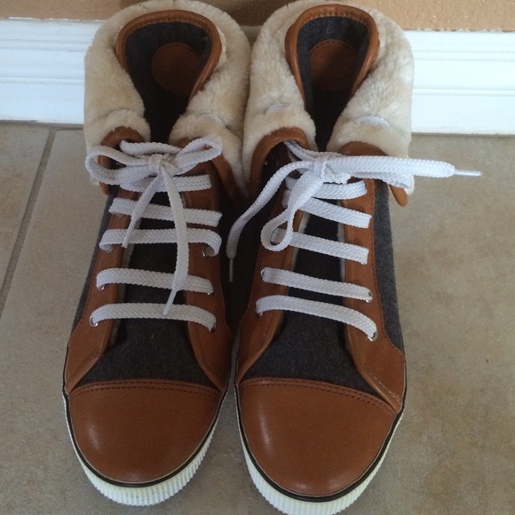 Tory Burch fur shoes/ boots