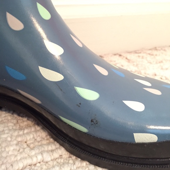 Blue Raindrop Rainboots - Picture 4 of 4