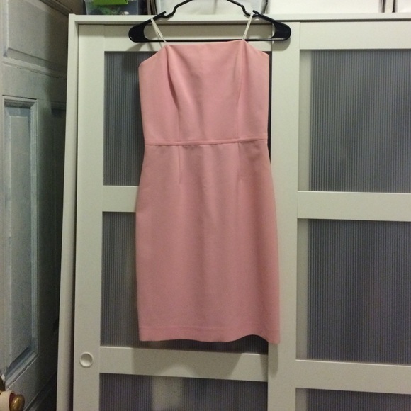 Bebe pink strapless dress