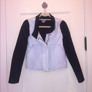 Helmut Lang two tone denim jacket