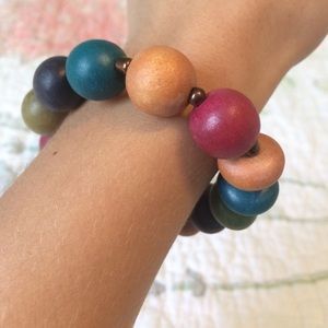 Wood bead Braclet