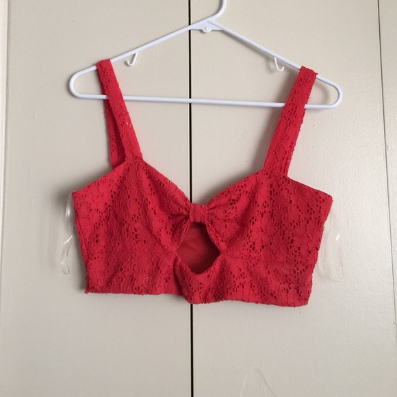 Orange Short Crop Top