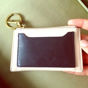 J Crew keychain zip pouch
