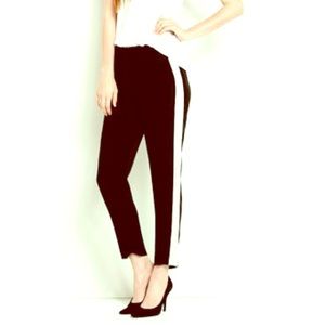 Theory 100% silk tuxedo pants