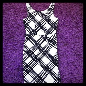 Little black and white dress