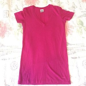 Pink Vneck short sleeve shirt
