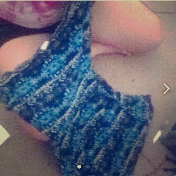 Blue Aztec print dress