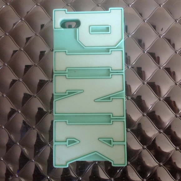 iPhone 5c teal glow in the dark PINK case
