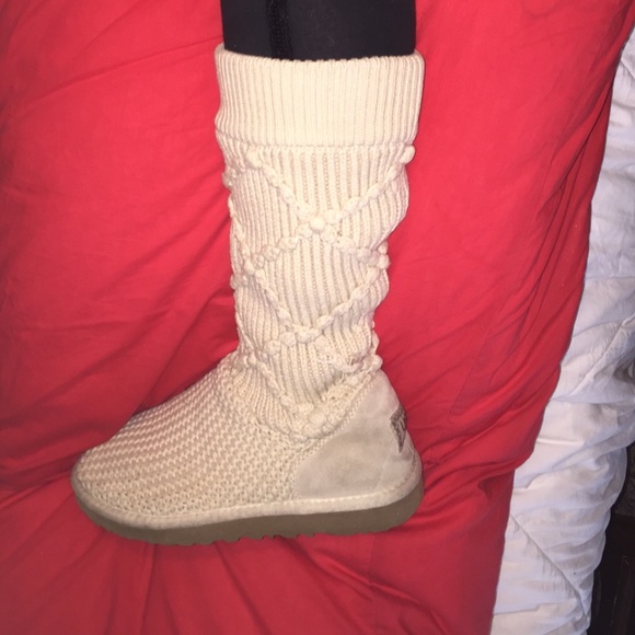 Latice Cream Knit UGGS