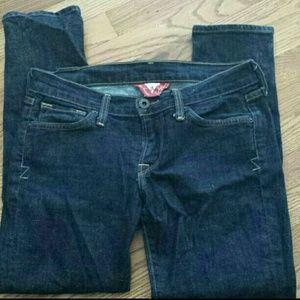 Lucky zipper ankle skinny jeans