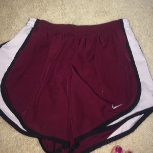 Maroon Nike shorts XS