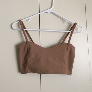 Brown Crop Top