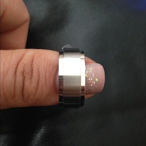 Men's ring Dura Cobalt stain polished wedding band