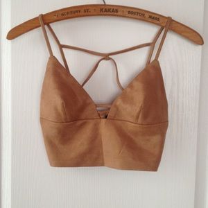 Tobi Mocha Crop Top