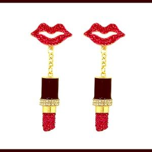 Lipstick Earrings