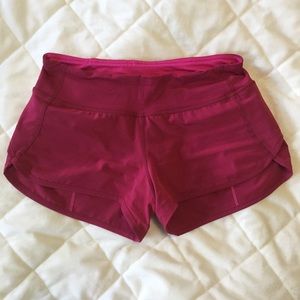 Lululemon Run: Speed Short in Bumble Berry