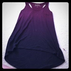 Maroon to black tank top
