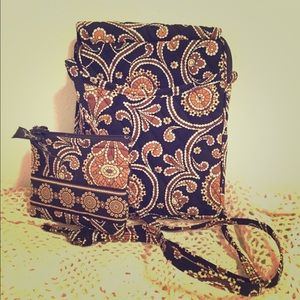 Vera Bradley Small Cross Body Purse and wallet