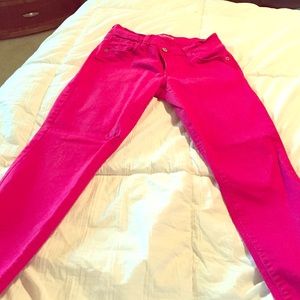 Old navy rockstar pink skinny jeans