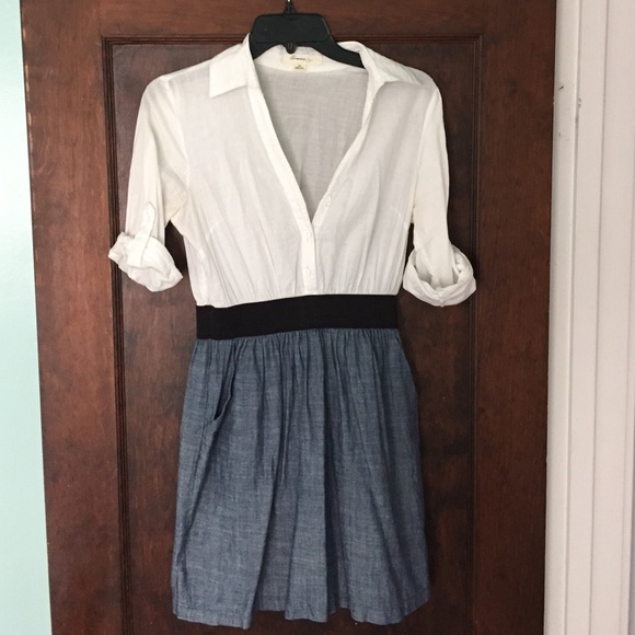 F21 chambray dress