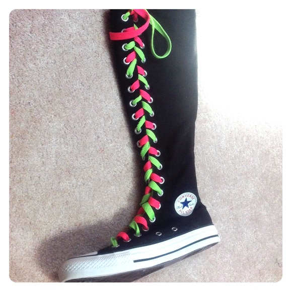 Authentic converse knee high tops