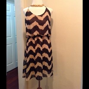 Chevron print dress