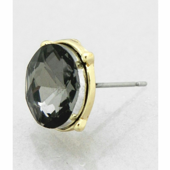 SOLD Black Diamond Round Studs - Picture 2 of 3