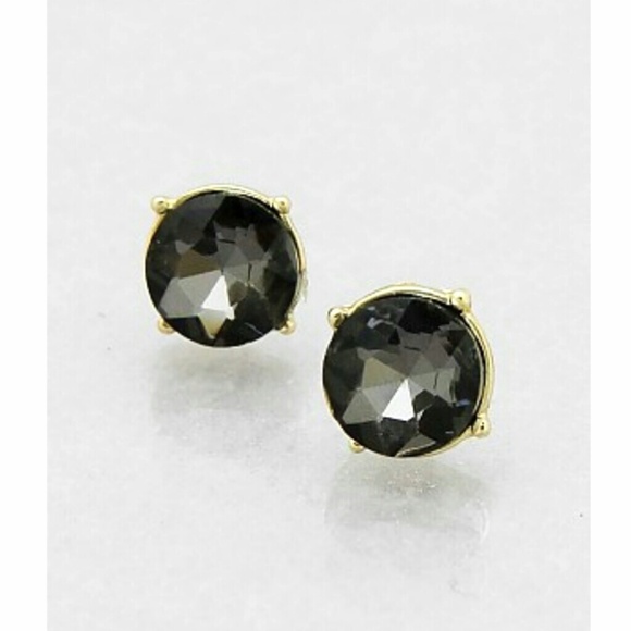 SOLD Black Diamond Round Studs - Picture 3 of 3