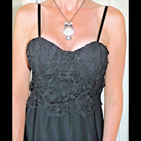 Gorgeous crochet top maxi, sz S M L - Picture 3 of 3