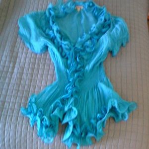 Small turquoise blouse
