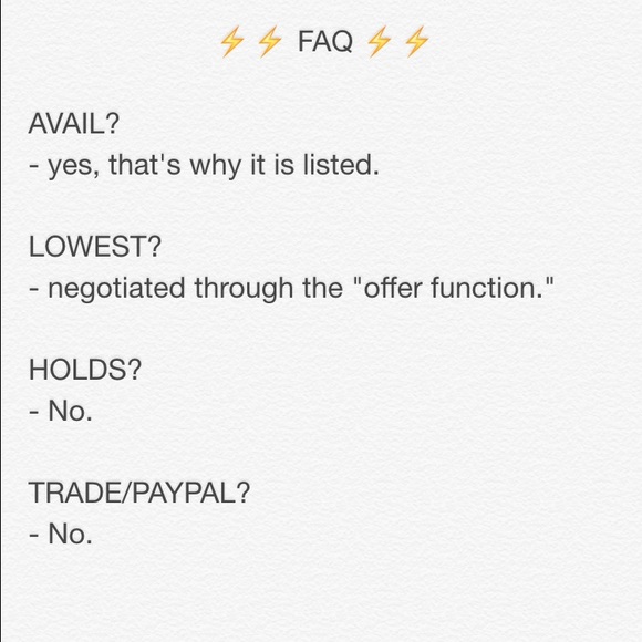 ⚡️ CLOSET FAQ ⚡️