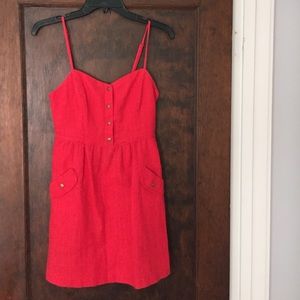 Cope Red dress with cutout back