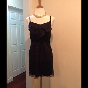 LBD lace and ruffles