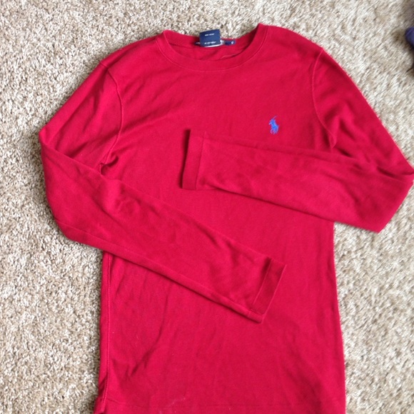 Red Ralph Lauren Polo long sleeve