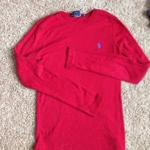 Red Ralph Lauren Polo long sleeve