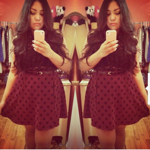 Polka dot skirt
